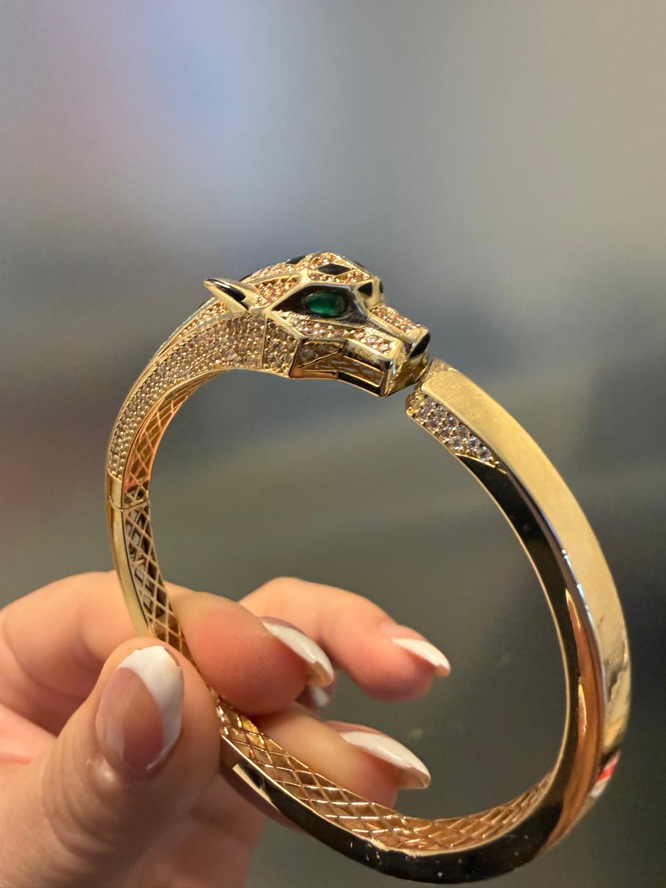 DUMMY - BRAZALETE PANTE CARTIER 10K 14GR